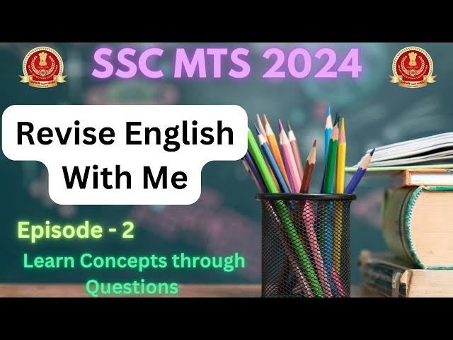 SSC MTS 2024 English Preparation| SSC MTS 2024 Notification| SSC MTS 2024 Form fill up| Revision-2