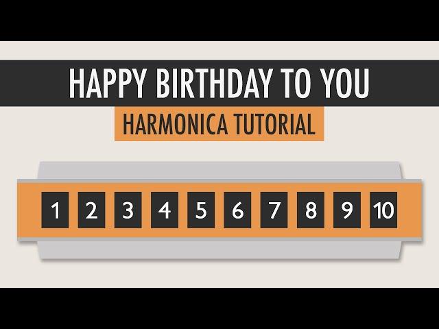 How to play Happy Birthday to You on the Harmonica - Easy Tutorial