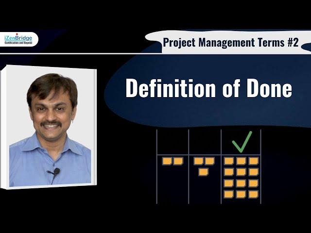 Definition of Done (DoD) : Project Management Terms : #PMP