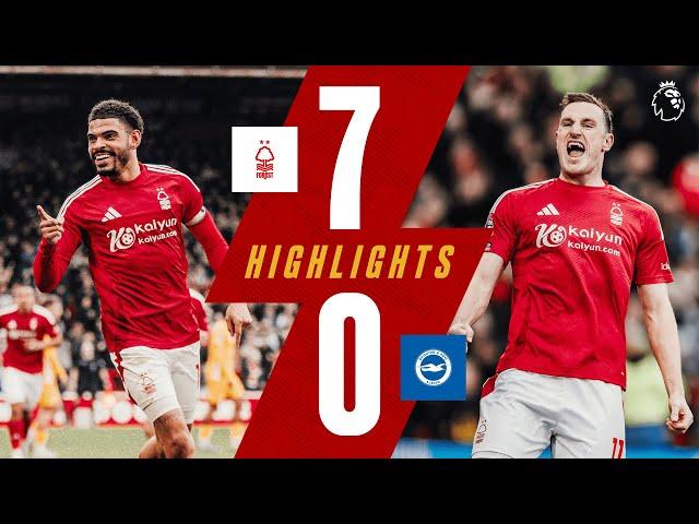 Reds Hit SEVEN!  | Forest 7-0 Brighton & Hove Albion | Premier League Highlights