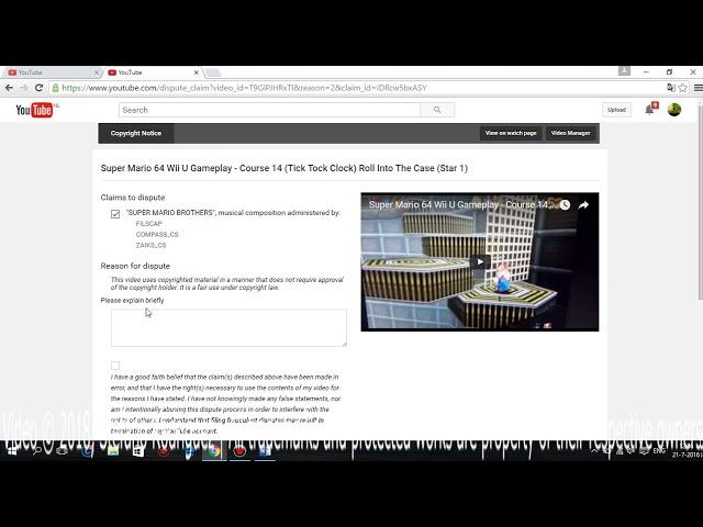 How to dispute a Copyright Claim (Content ID Claim)