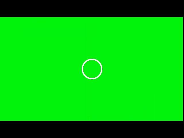 Circle beat Green screen.