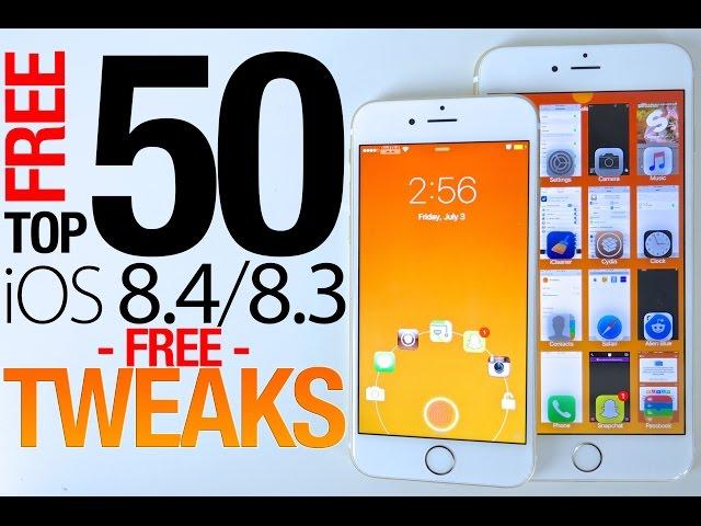 Top 50 FREE iOS 8.4 Cydia Tweaks Of ALL Time - 8.3 & 8.4 Taig Jailbreak Compatible