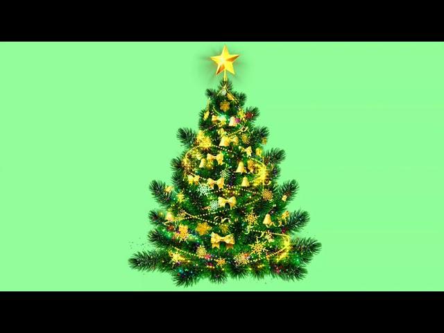 christmas tree green screen video | christmas tree lights green screen