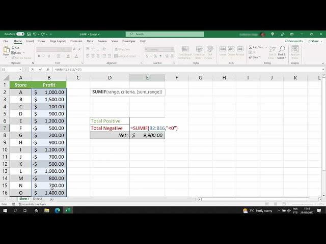 SUMIF Excel - The Easiest Way Possible - 3 Min Lesson