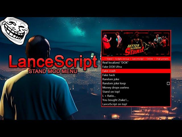 MOD MENU STAND | EL MEJOR SCRIPT DE TROLL | LANCESCRIPT | GTA V ONLINE