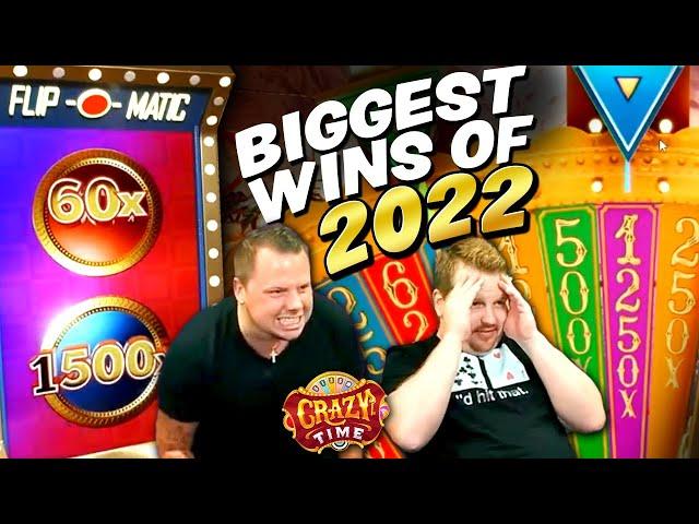 Top 10 Biggest Wins  CRAZY TIME 2022