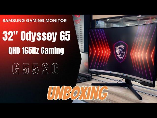 SAMSUNG: Gaming Monitor 32 Odyssey, G5 G552C QHD 165Hz #LS32CG552EEXXT #samsung_monitor