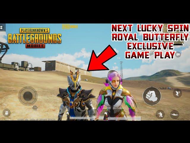 PUBG MOBILE ROYAL BUTTERFLY LUCKY SPIN OUTFITS GAMEPLAY|EMOTES GAMEPLAY|OUTFITS EXCLUSIVE GAMEPLAY