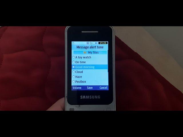 Samsung GT-C3520 - Message alert tones