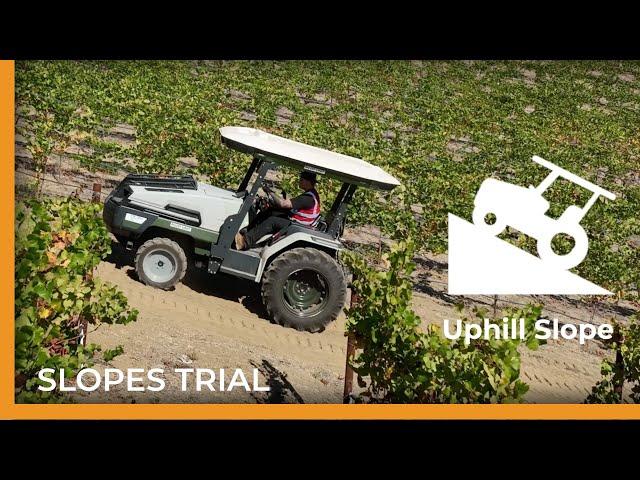 Slope-Testing The 100% Electric Monarch Tractor