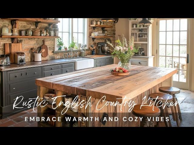 Rustic English Country Kitchen Design Ideas: Embrace Warmth and Cozy Vibes