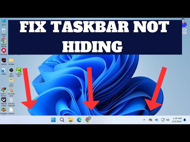 Fix Taskbar Not Hiding in Fullscreen Mode in Windows 11 When Playing Games or Watch Youtube