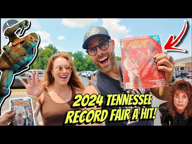 ‼️Vintage Guitar Magazine & T-shirt JACKPOT!  2024 Mid-Tennessee Record Fair! HOLY GRAIL Ozzy Tee!