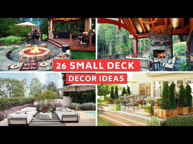 Small Deck Ideas With Outdoor Furniture & Decoration || BEST COLLECTION