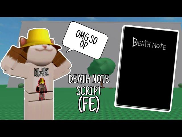 D3ATH NOTE (Fling) ROBLOX SCRIPT [Pastebin]