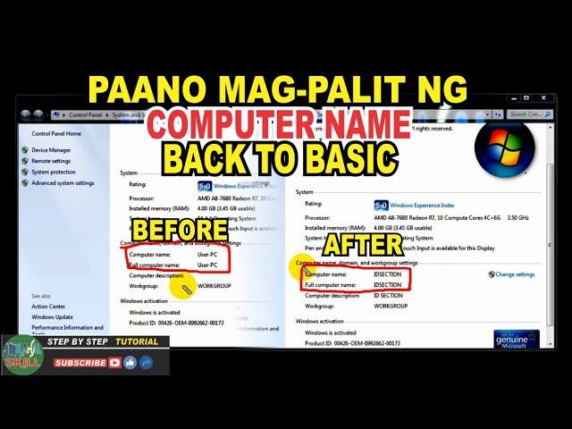 PAANO MAG-PALIT NG COMPUTER NAME l BACK TO BASIC |  JM KAHAL SKILL