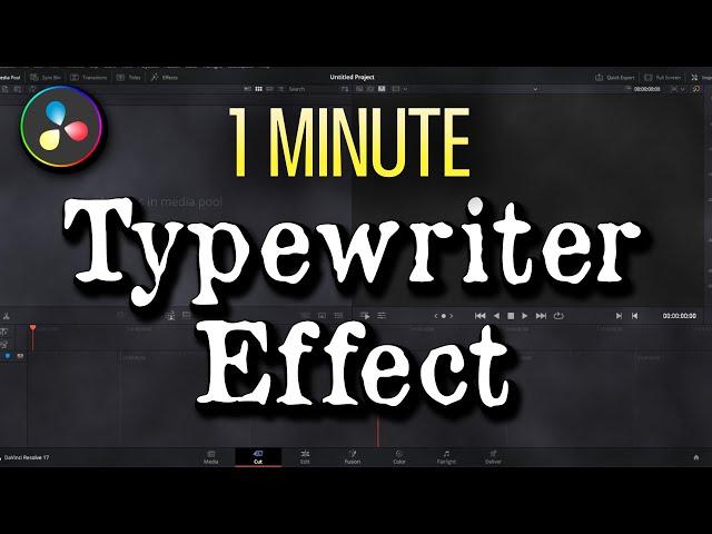 How to Add a Typewriter Effect in DaVinci Resolve 18