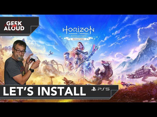 Let's Install - Horizon Zero Dawn Remastered [PlayStation 5 Pro] #gaming