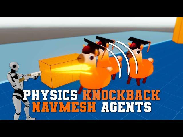 Knockback NavMeshAgents using Physics | AI Series 51 | Unity Tutorial