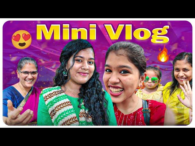 Mini Vlog Paklama? Temple Visit with @saravijay ️ || Ammu Times