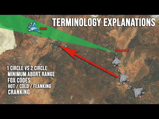 Modern Air Combat | Basic Terminology Explanations | 1 circle Vs 2 circle | MAR | Cranking | DCS |