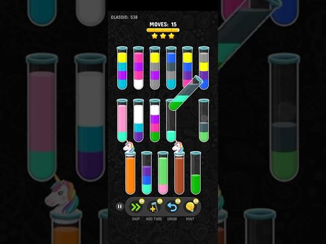 Color water sort 3d level 538