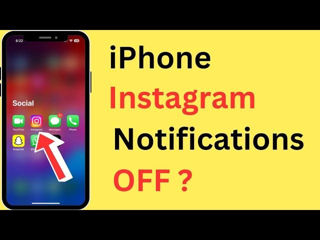 iPhone Me Instagram Notification Kaise Band Kare | How To Turn Off Instagram Notifications In iPhone