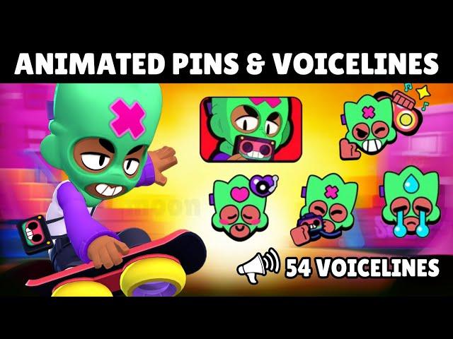 OLLIE ANIMATED PINS AND VOICELINES | BRAWLSTARS