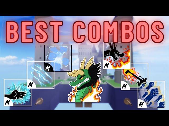 BEST Dragon Combos WITH EVERY V2 Fighting Style! - Bounty Hunting Combos Blox Fruits