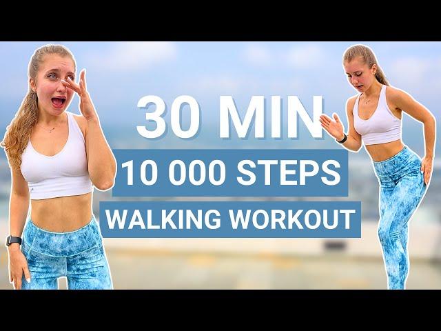 30 MIN 10 000 STEPS WORKOUT  | fun fast walking dance workout, full body, no equipment, no jumping