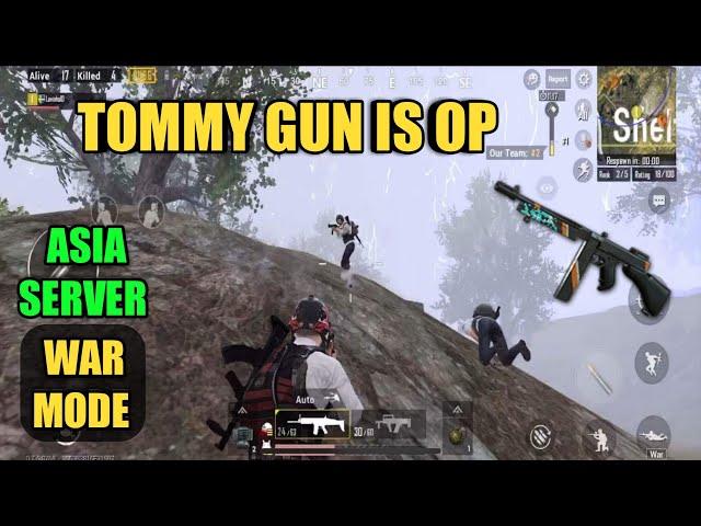 Let’s Try Tommy Gun | Asia Server | Solo Vs Squad | PUBG Mobile