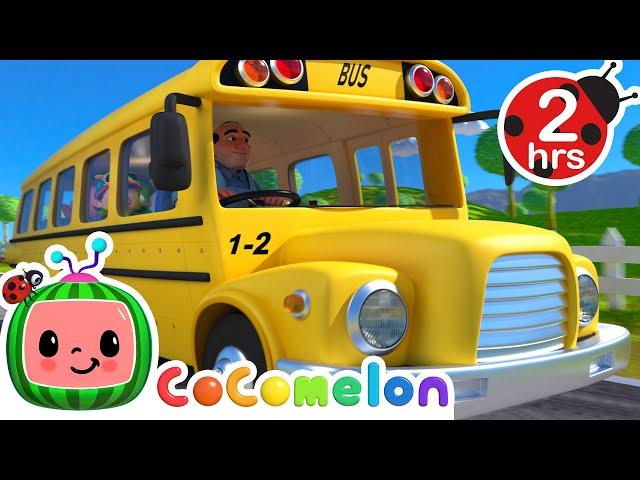  Wheels on the Bus KARAOKE! | 2 HOURS OF @CoComelon | Sing Along With Me! | Moonbug Kids Songs