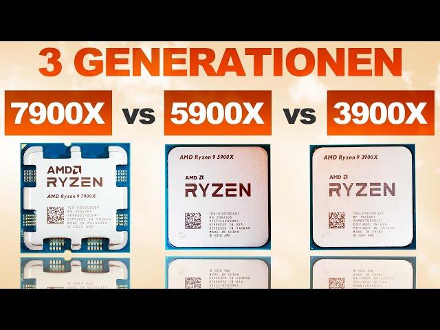 3 Generationen im TEST! — AMD 7900X vs 5900X vs 3900X