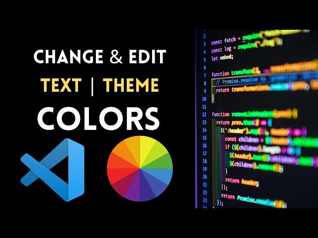 How to Change Text Color in Visual Studio Code in 2023 VSCode Syntax Highlighting| Eachandeverything