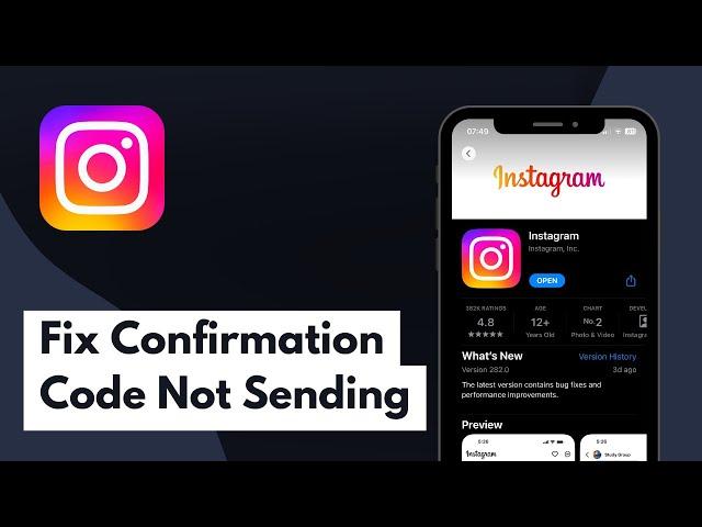 How to Fix Instagram Confirmation Code Not Sending 2024