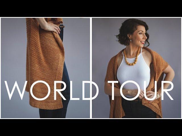 World Tour Knitted Wearable Sweater Blanket - 3 Ways to Style it!