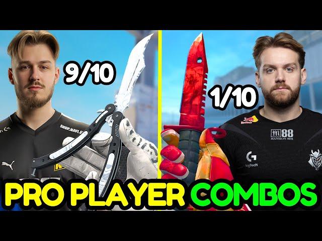 CS2 Pros KNIFE & GLOVE COMBOS (NiKo, jL, apEX, device, Ropz, JKS, siuhy)