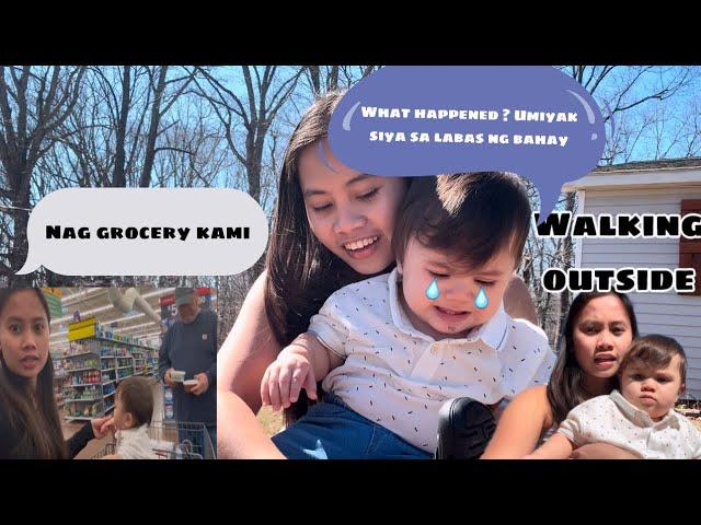 GOOD WEATHER TO WALK OUTSIDE AND WE WENT TO HAVE GROCERIES| FILIPINA LIVING AMERICA