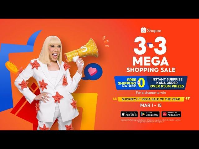 Shopee 1st Mega Sale of the Year na ngayong 3.3 - 3.15 Mega Shopping Sale!