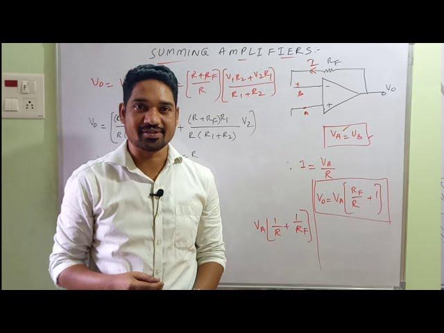 Summing Amplifiers || inverting and non-inverting amplifiers || op-amp || LICA