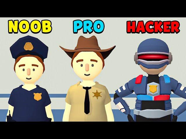 NOOB vs PRO vs HACKER - Let's Be Cops 3D