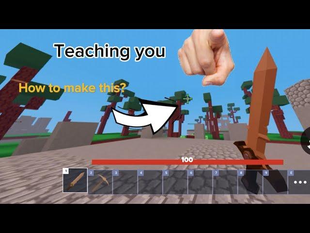 How to change your crosshair (Roblox Bedwars Mobile)