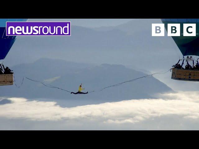 Walking in the sky | Strange News | Newsround