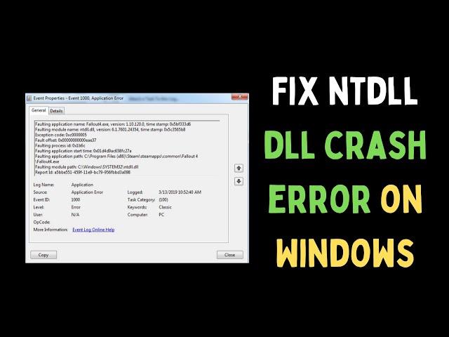 How to Fix Ntdll.dll Crash Error on Windows 11