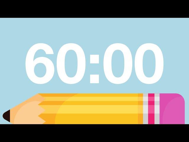 60 Minute Back to School Timer (Chimes Alarm at End)