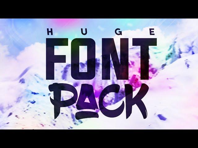 HUGE Font Pack (includes 100 Fonts) w/FREE DOWNLOAD