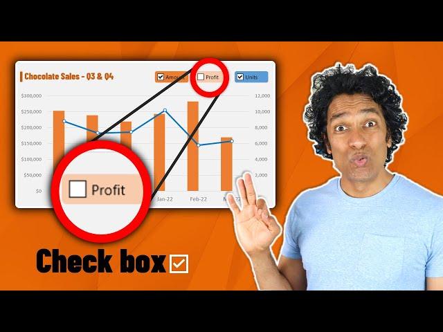 Make an AWESOME Dynamic Chart with Checkboxes in Excel  (No VBA)
