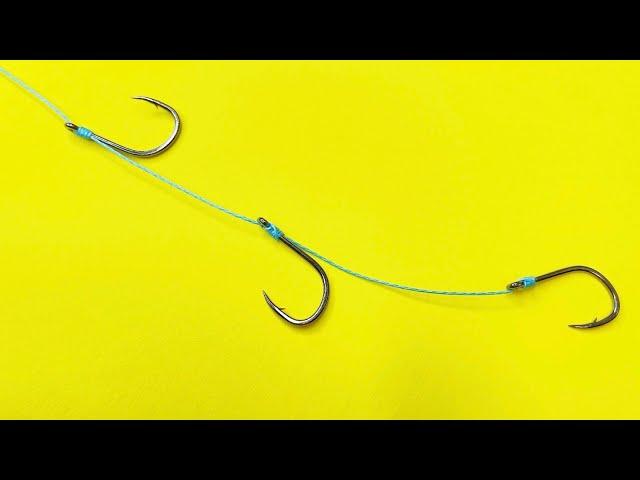 how to tie a hook without a knot / knotless method / knotless knot / no knot / 4k