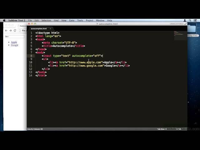 HTML5 Forms Tutorial | The HTML5 Autocomplete Attribute